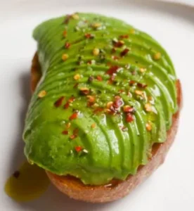 Avocado toast with seasoning